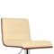 Armen Living Aubrey Adjustable Height Swivel Cream Faux Leather and Chrome Bar Stool with Walnut Wood LCAUBAWACR - alternate 7